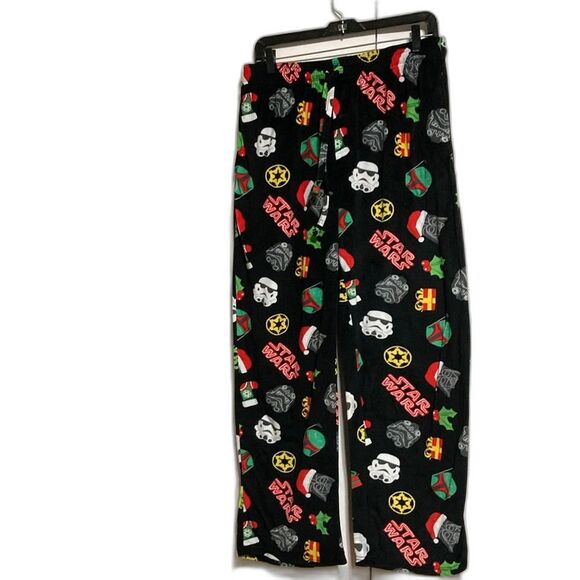 STAR WARS Velour PJ Pajama Sleep Lounge Pants with Pockets Mens Medium - Picture 2 of 10